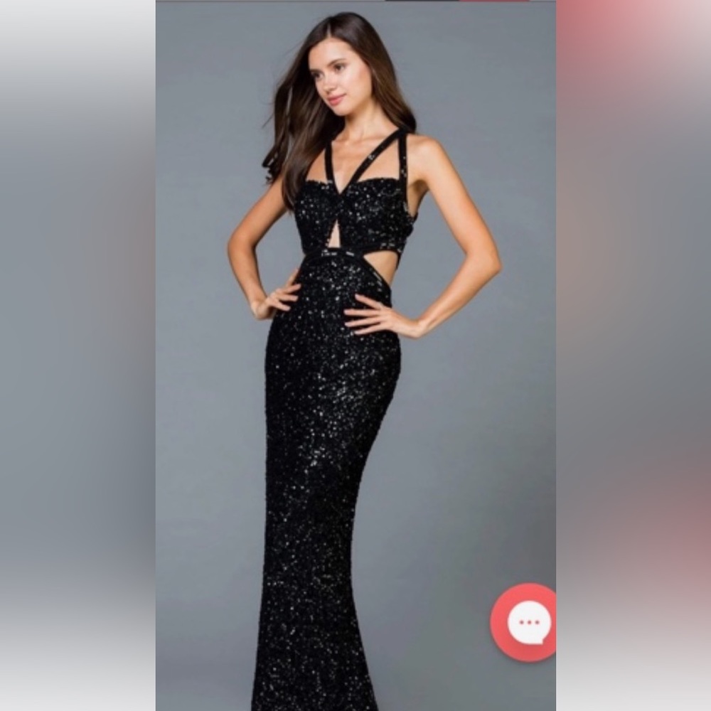 Black sequin Prom dress